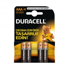 Duracell İnce Kalem Pil 4'lü AAA